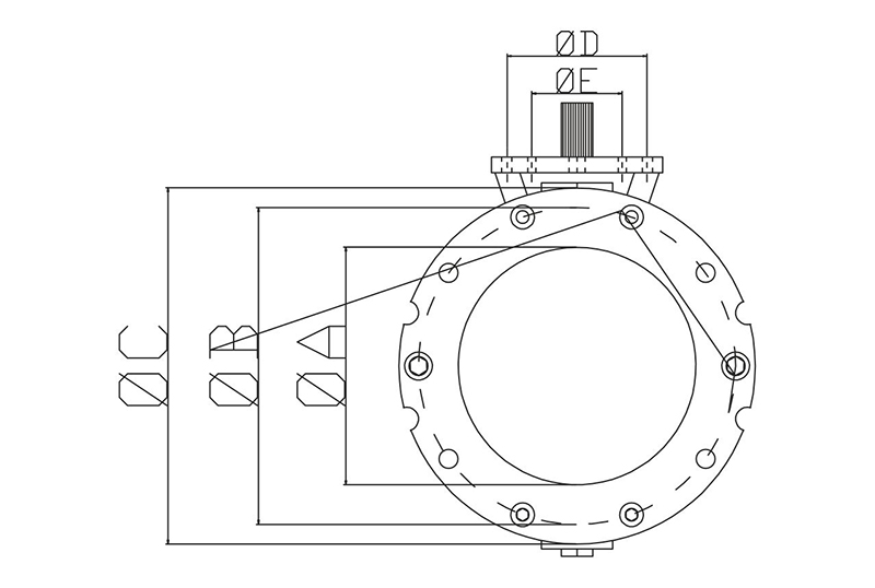 Kelebek kelape Butterfly valves su vanası ozb klape wam klape